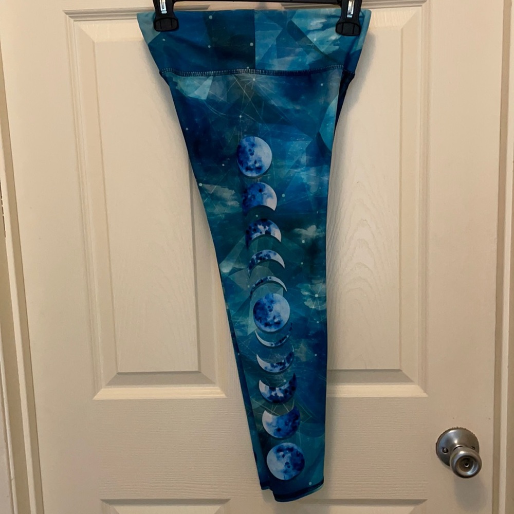 Cute Phases of the Moon Spandex Leggings